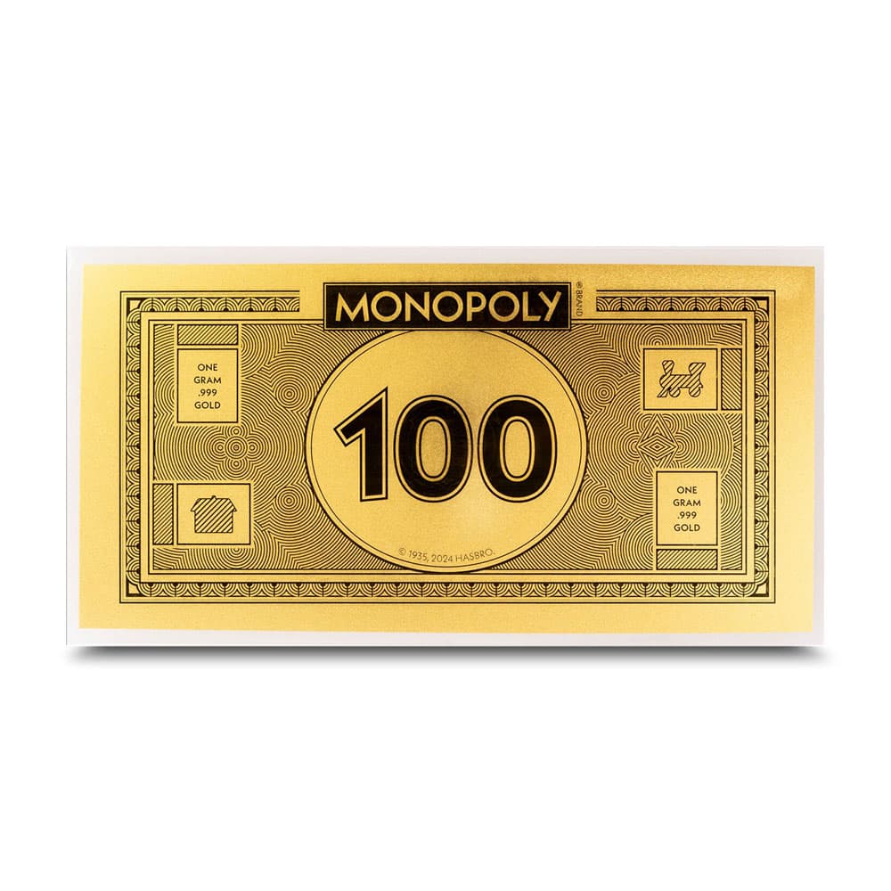 2024 1 Gram Monopoly Currency Gold Note (BU)