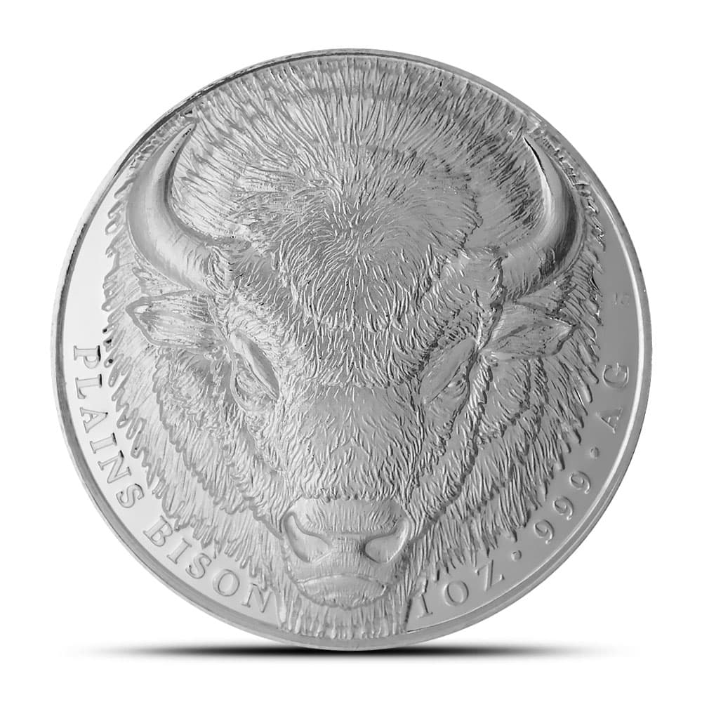 1 oz Proof Silver Domed Stackable Plains Bison Round (Ultra High Relief)