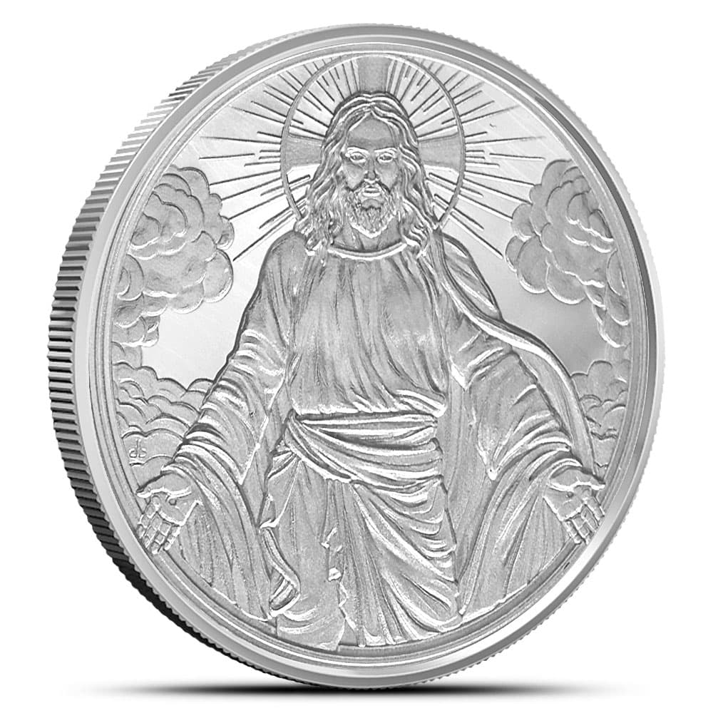 2025 1 oz Christ is Coming Silver Shield Round (New)