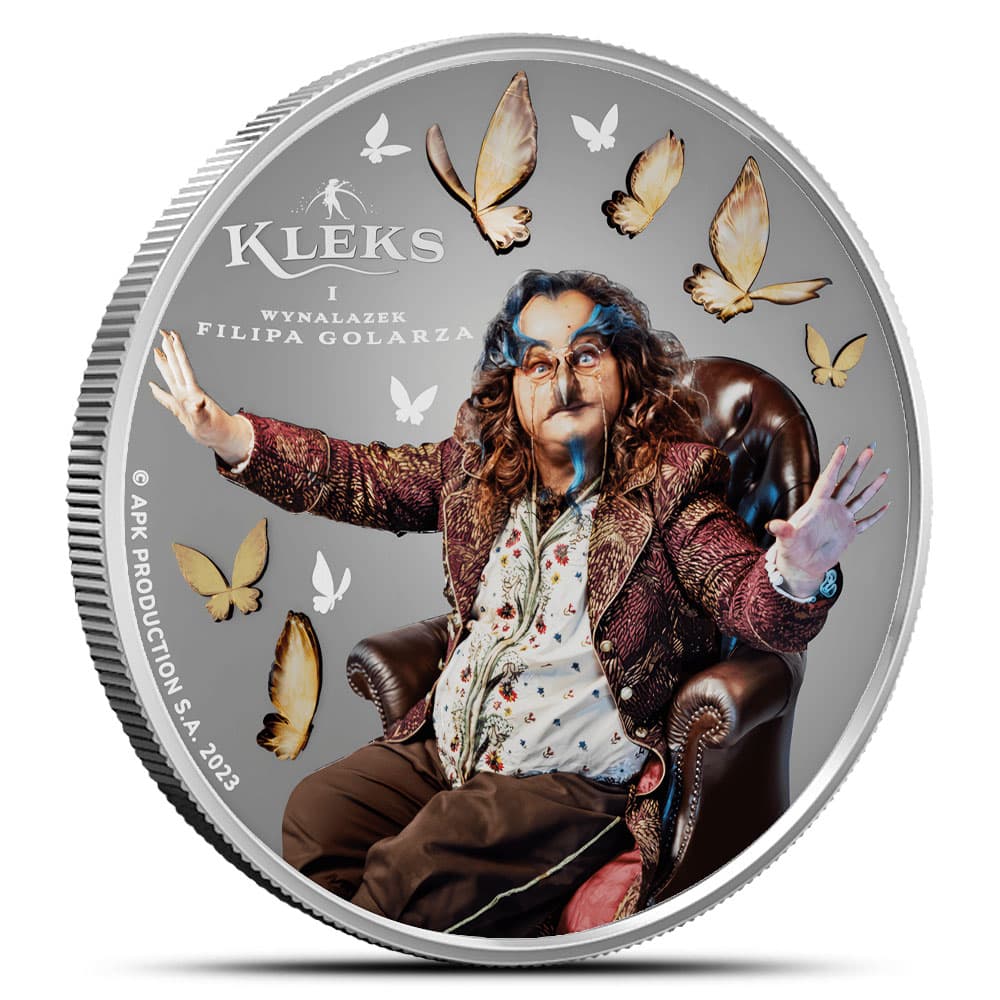 2025 17.5 Gram Proof Colorized Niue Silver Kleks and Philip the Barber’s Invention Coin
