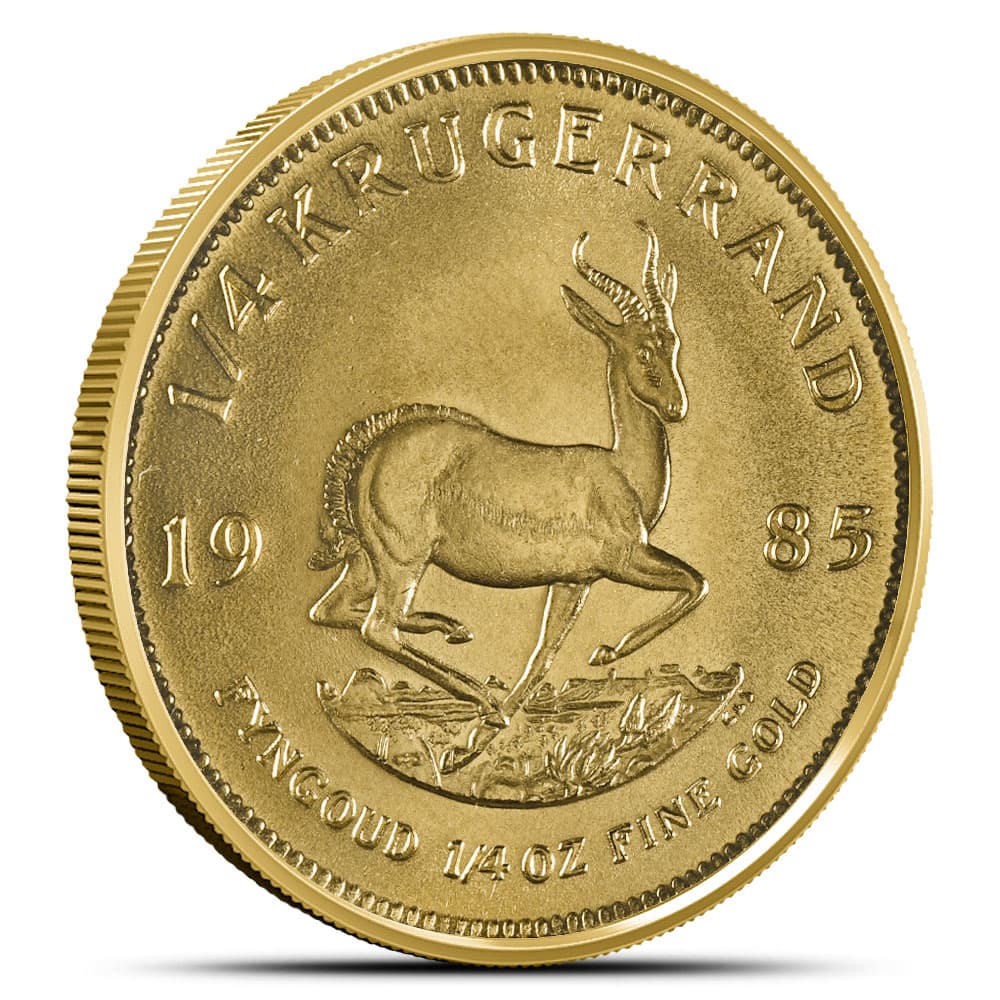 1985 1/4 oz South African Gold Krugerrand Coin