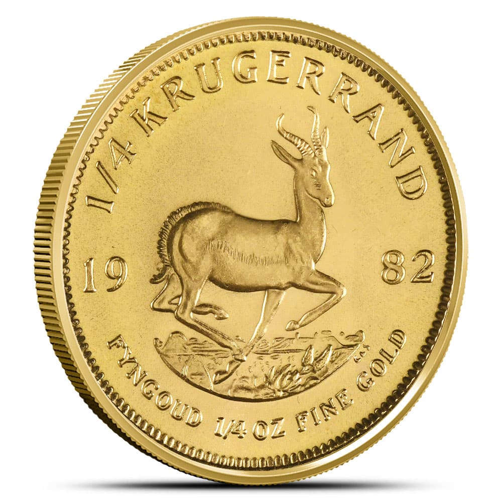 1982 1/4 oz South African Gold Krugerrand Coin