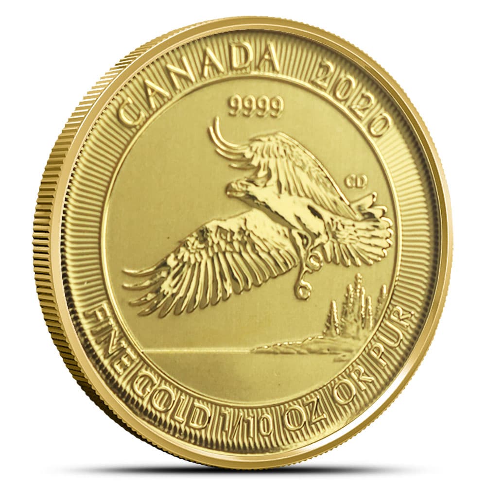 2020 1/10 oz Canadian Gold Bald Eagle Coin