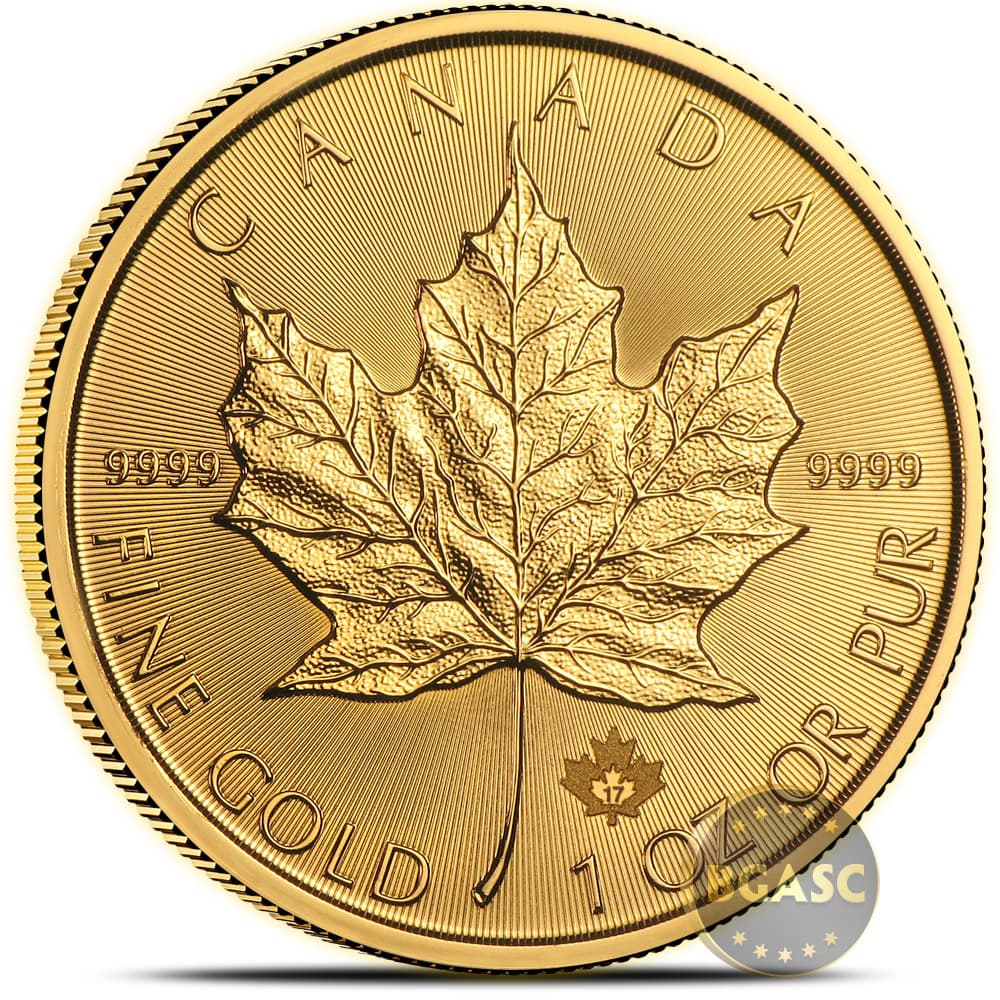 2017 1 oz Canadian Gold Maple Leaf Coin (BU)