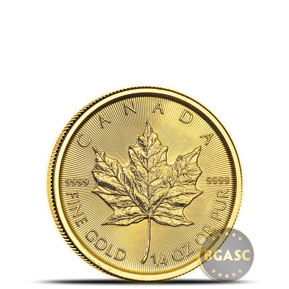 2018 1/4 oz Canadian Gold Maple Leaf Coin (BU)