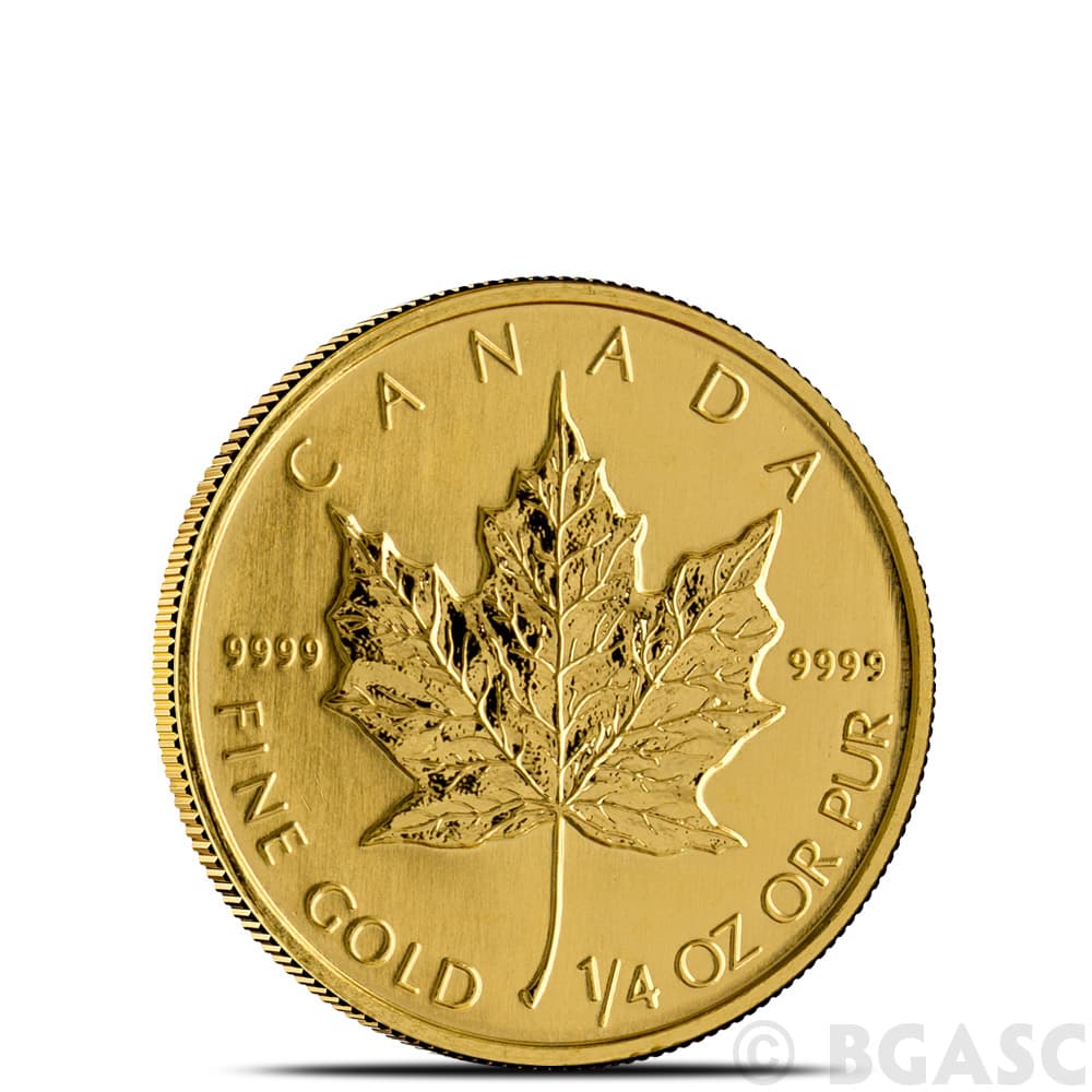 1/4 oz Canadian Gold Maple Leaf (Random Year, BU)