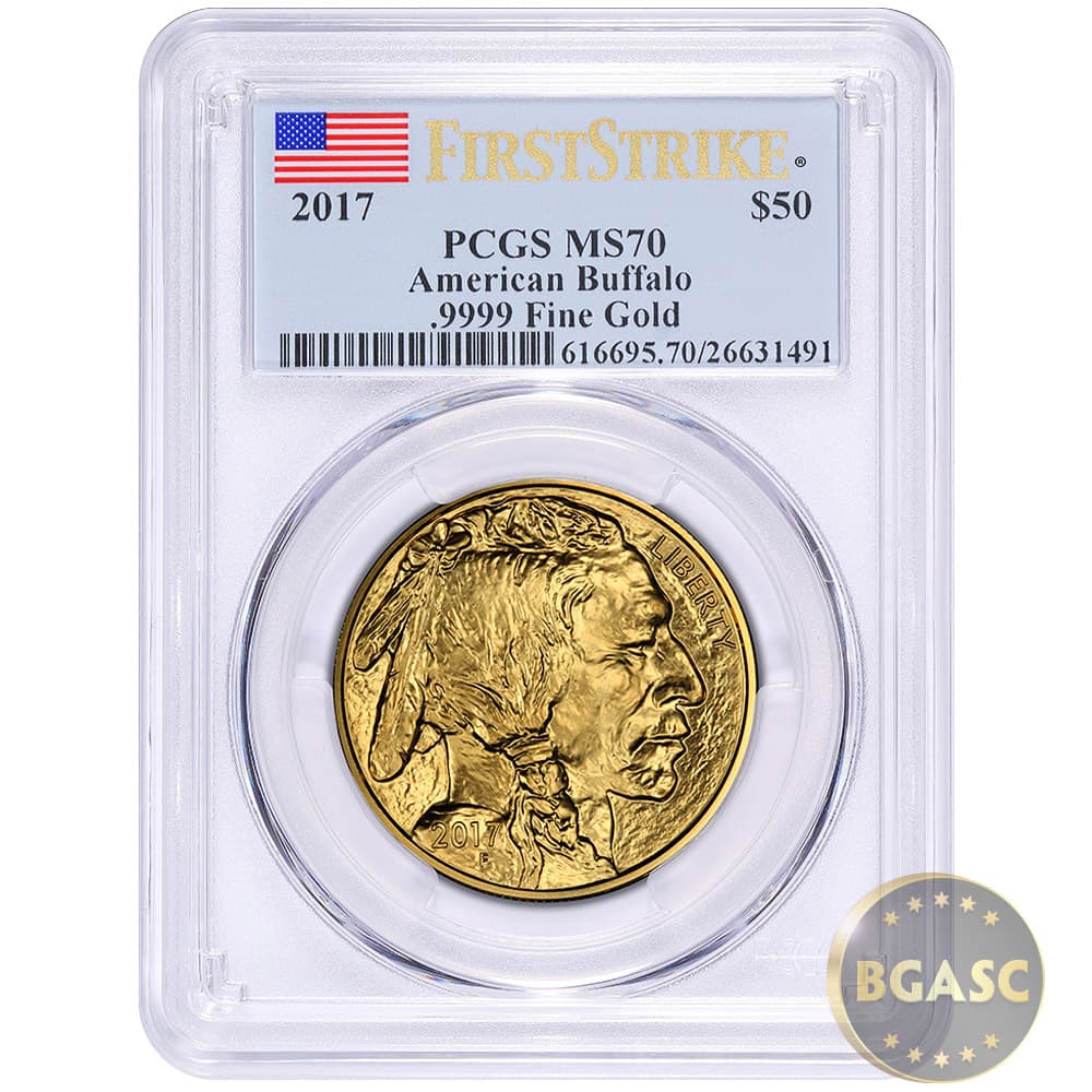 2017 American Gold Buffalo Coin PCGS Graded MS70 First Strike