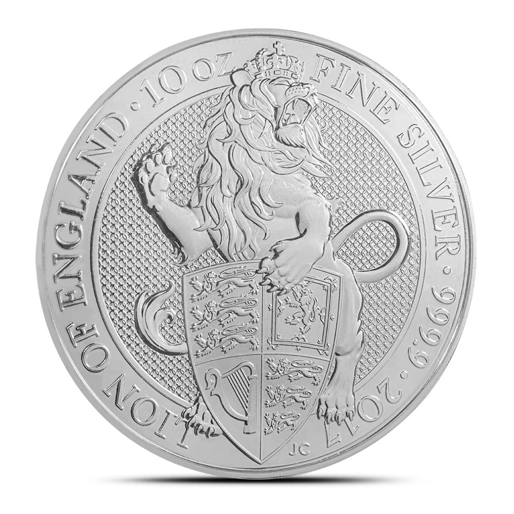 2017 10 oz British Silver Queen’s Beast Lion Coin