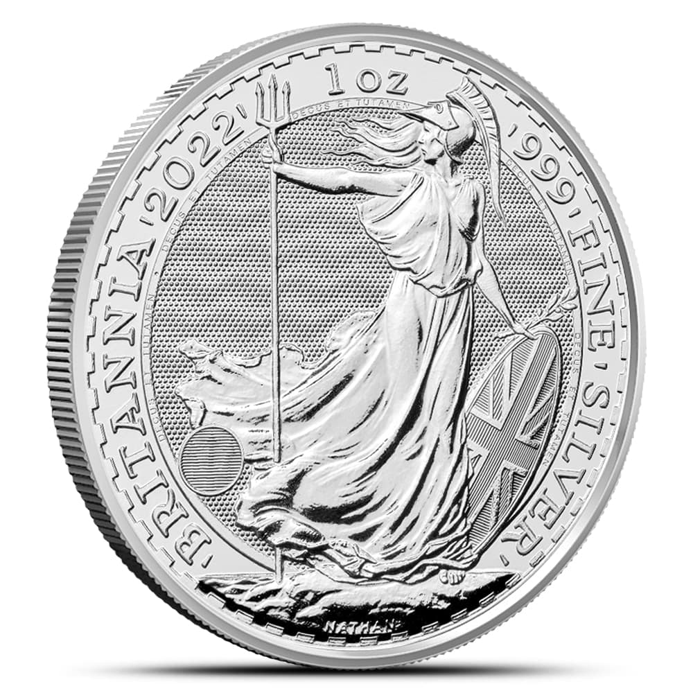 2022 1 oz British Silver Britannia Coin (BU)