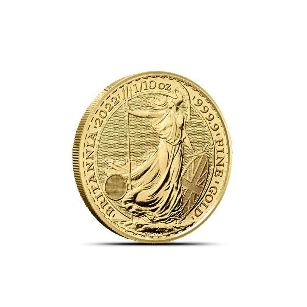 2022 1/10 oz British Gold Britannia Coin (BU)