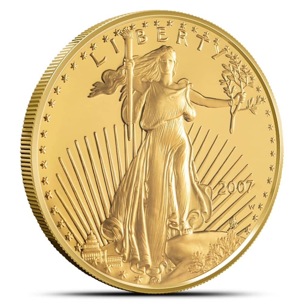 2007-W 1 oz Proof American Gold Eagle Coin (Box + CoA)