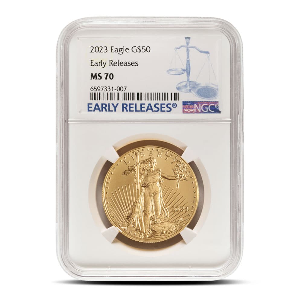 BGASC - 2023 1 oz American Gold Eagle Coin NGC MS70 ER