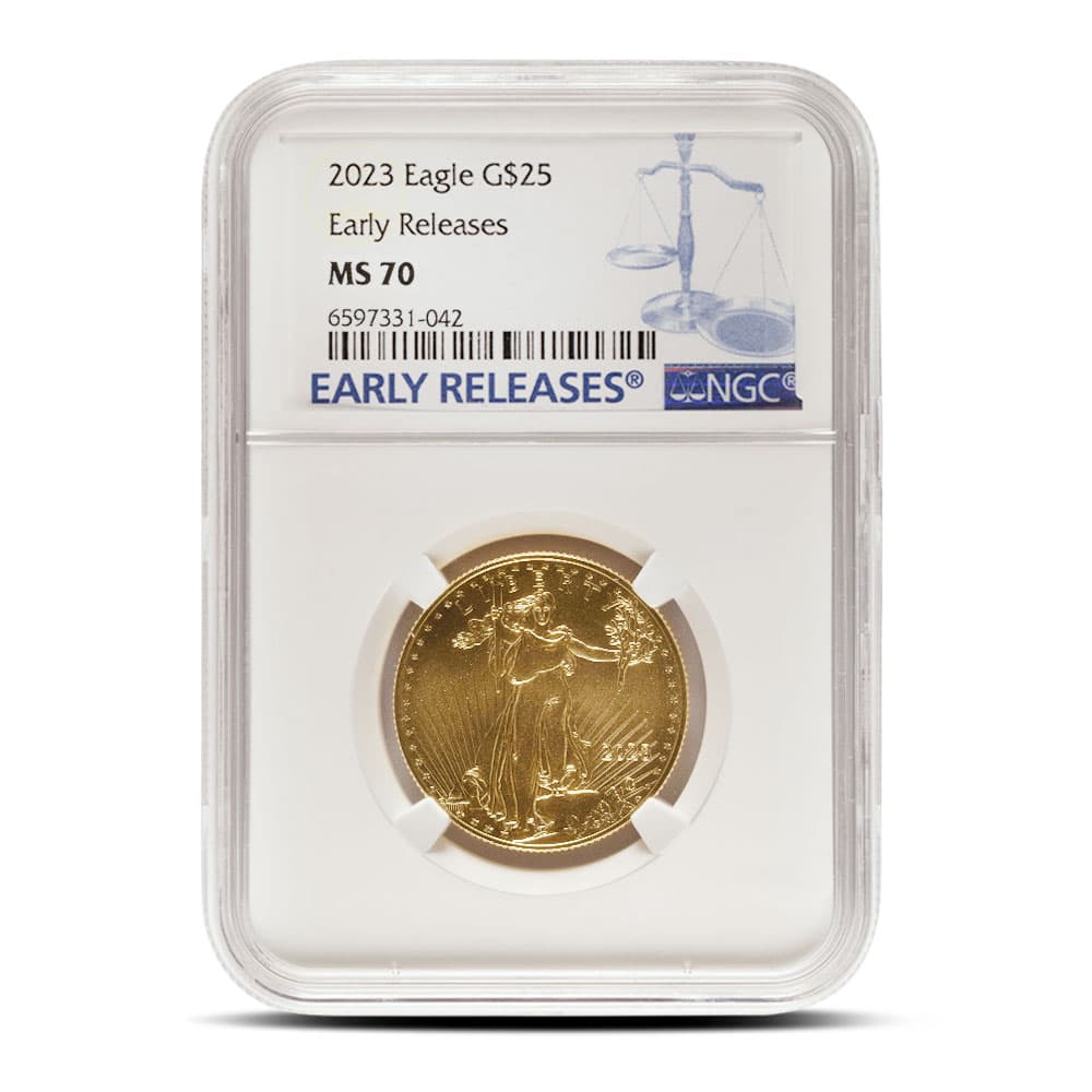 2023 1/2 oz American Gold Eagle Coin NGC MS70 ER
