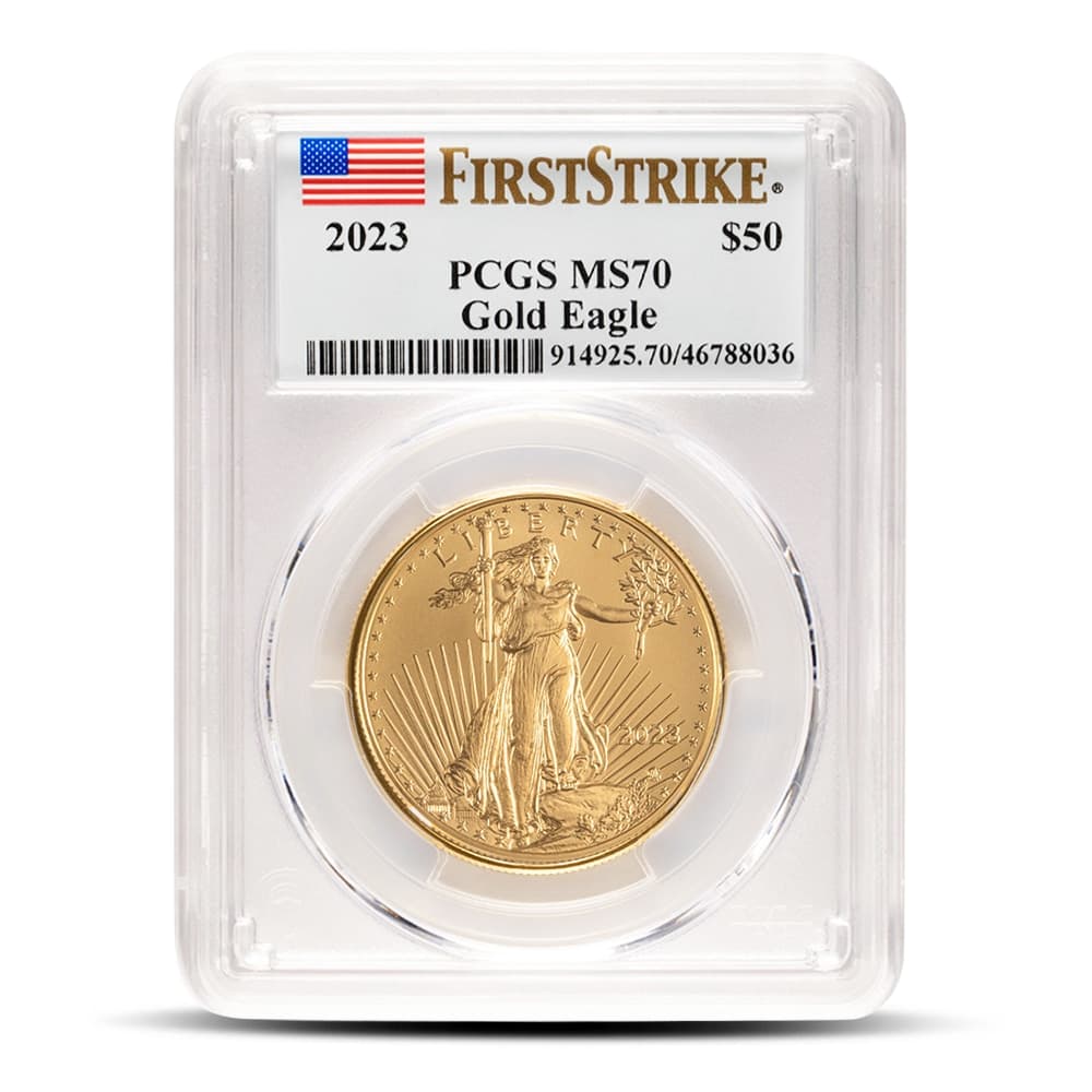 2023 1 oz American Gold Eagle Coin PCGS MS70 FS