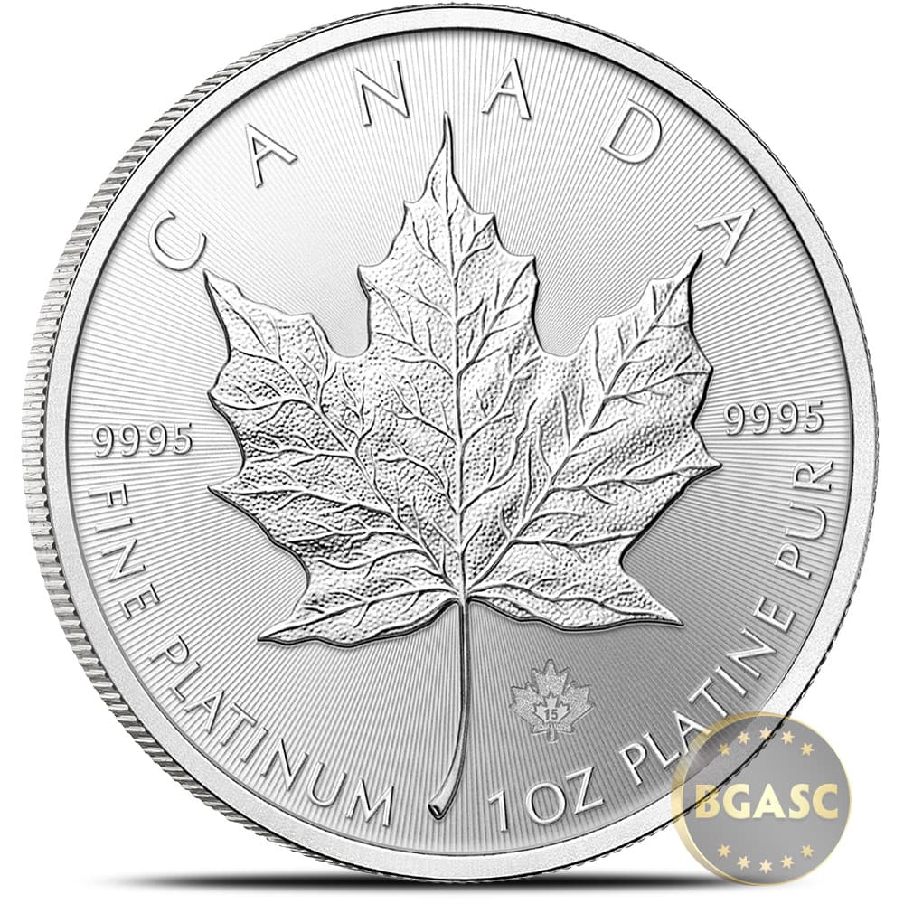 1 oz Canadian Platinum Maple Leaf Coin (Random Year)
