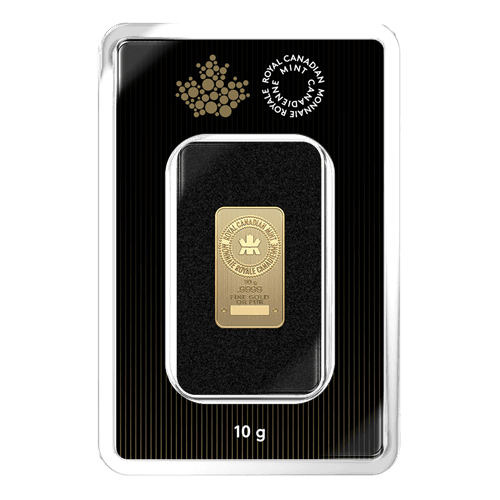 10 gram Gold Royal Canadian Mint Bar
