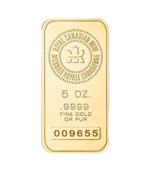 5 oz Gold Bar (Assorted Refiners)