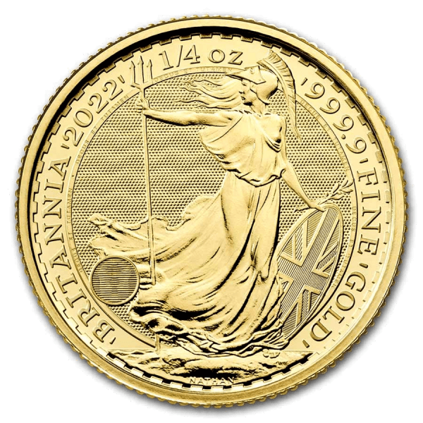 1/4 oz Gold English Britannia