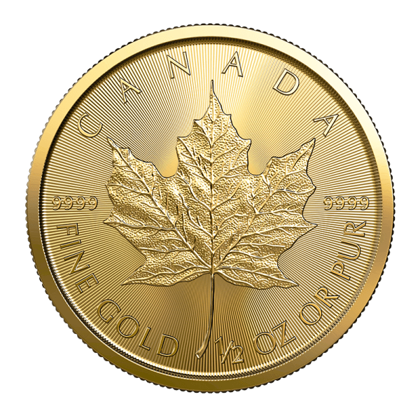 1/2 oz Canadian Gold Maple Leaf Coin