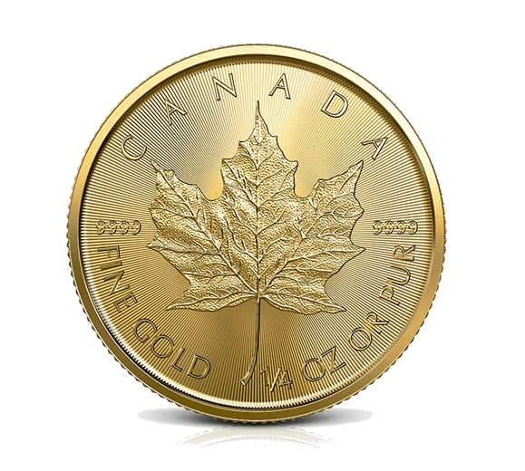 1/4 oz Canadian Gold Maple Leaf Coin