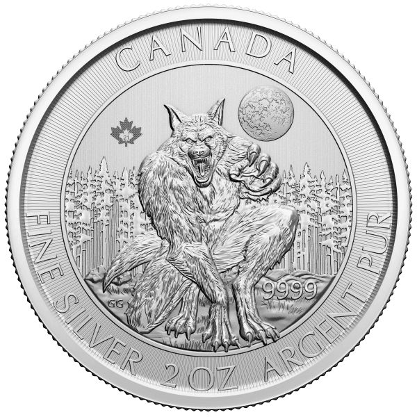 2 oz 2021 The Werewolf Creatures of the North Silver Coin