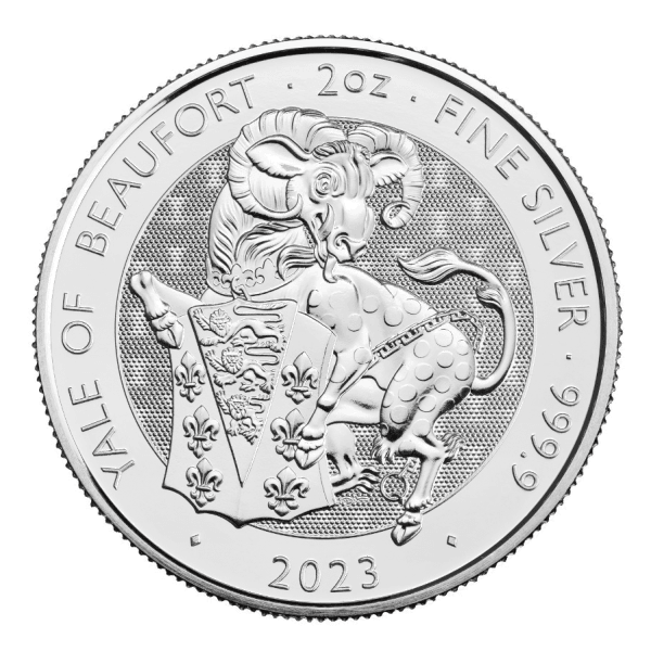 2 oz 2023 Tudor Beasts Silver Yale