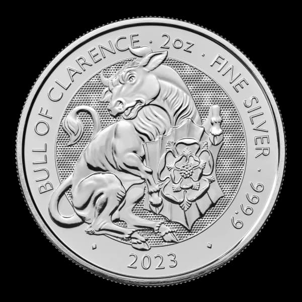 2 oz 2023 Tudor Beasts Silver Bull of Clarence