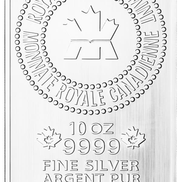 10 oz Silver Bar Royal Canadian Mint