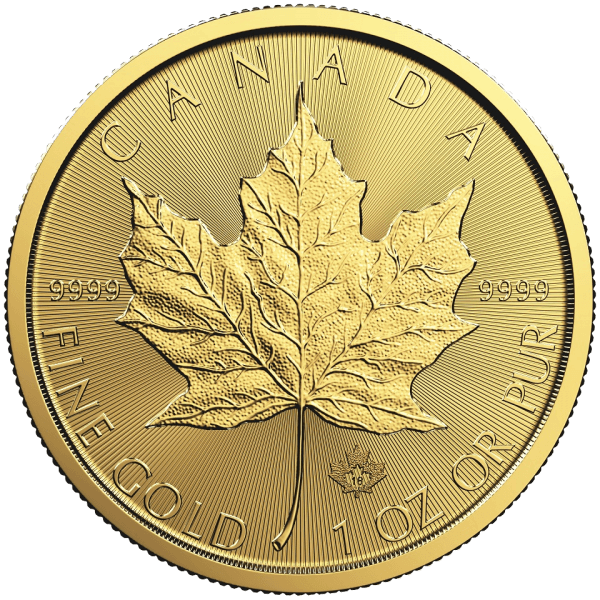 1 oz Canadian Gold Maple Leaf Coin (Random Year)