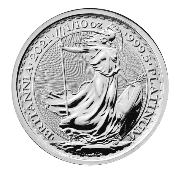 2022 1/10 oz Great Britain Platinum Britannia