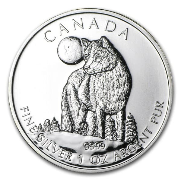 2011 Canadian Silver Wolf 1oz Coin
