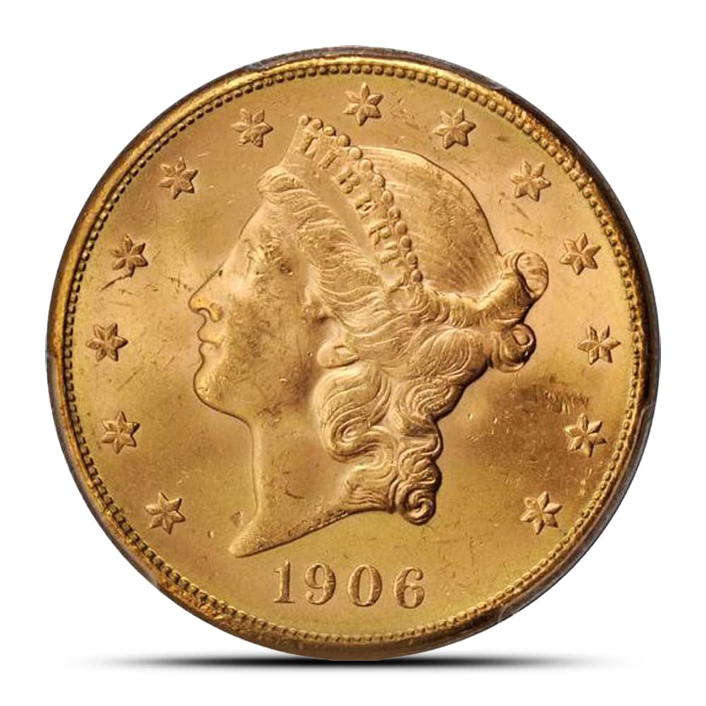 Pre-33 $20 Liberty Gold Double Eagle Coin (Cleaned)