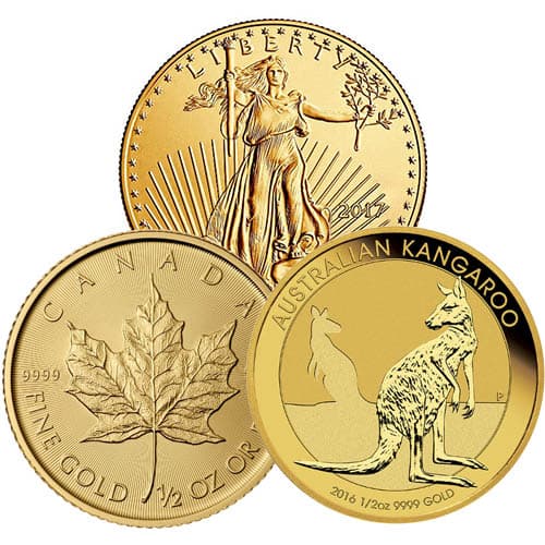 1/2 oz Gold Coin (Random Year, Varied Condition, Any Mint)