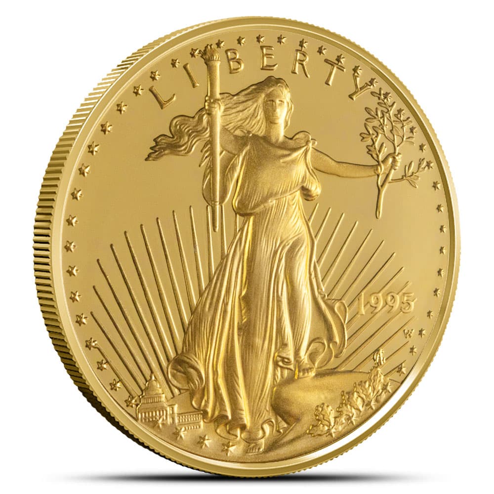 1995-W 1 oz Proof American Gold Eagle Coin (Box + CoA)