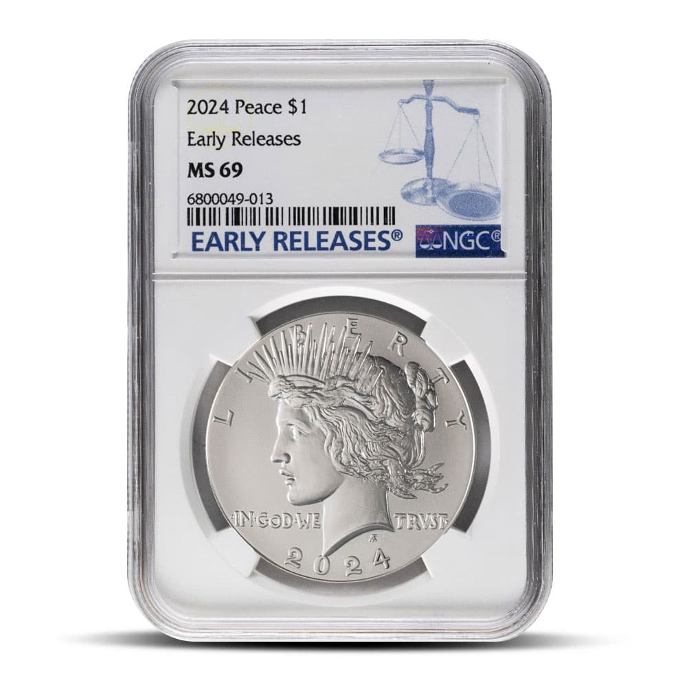 2024 Peace Silver Dollar Coin NGC MS69 ER