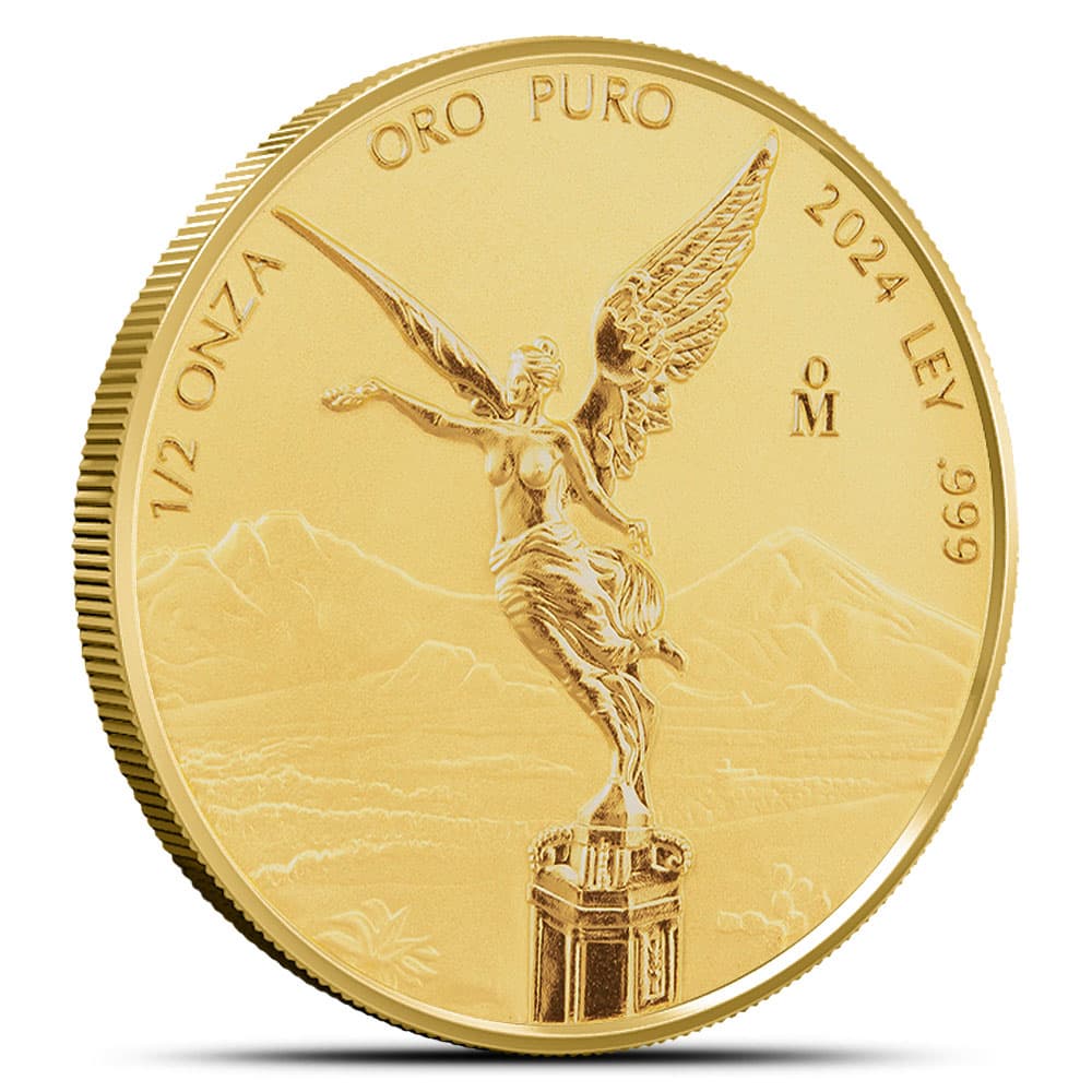 2024 1/2 oz Reverse Proof Mexican Gold Libertad Coin (In Capsule)