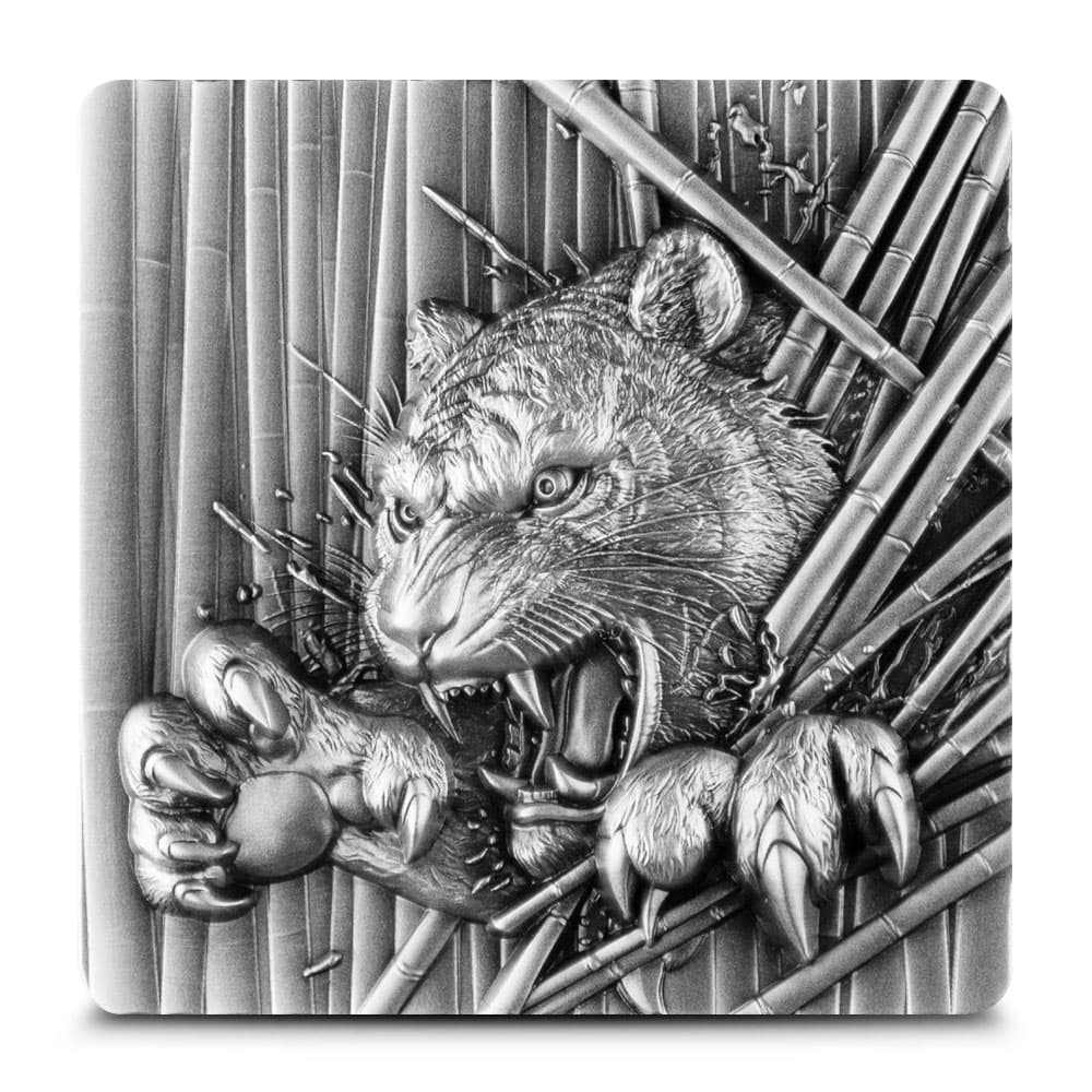 2 oz Furious Beast Tiger Silver Stackable (New)