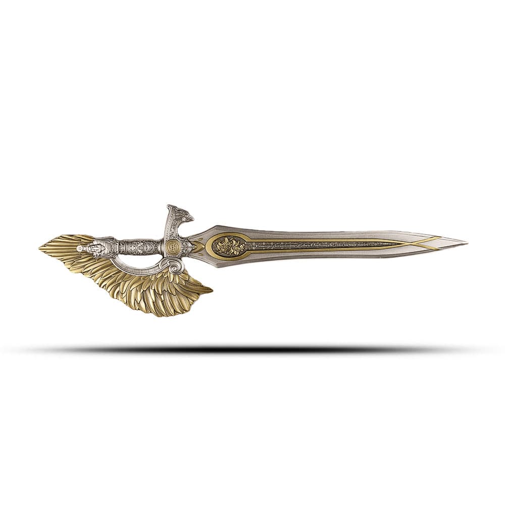 2.5 oz The Sword of St. Gabriel Silver Bar (Gilded)