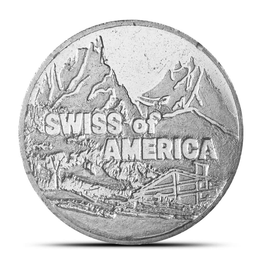5 oz Swiss of America Vintage Silver Round (Varied Design)