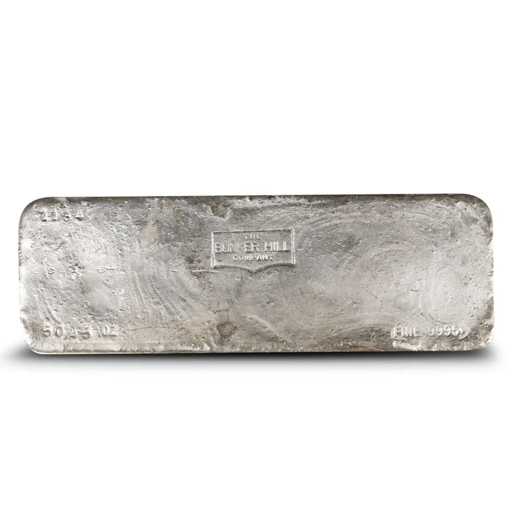 50 oz Bunker Hill Silver Bar