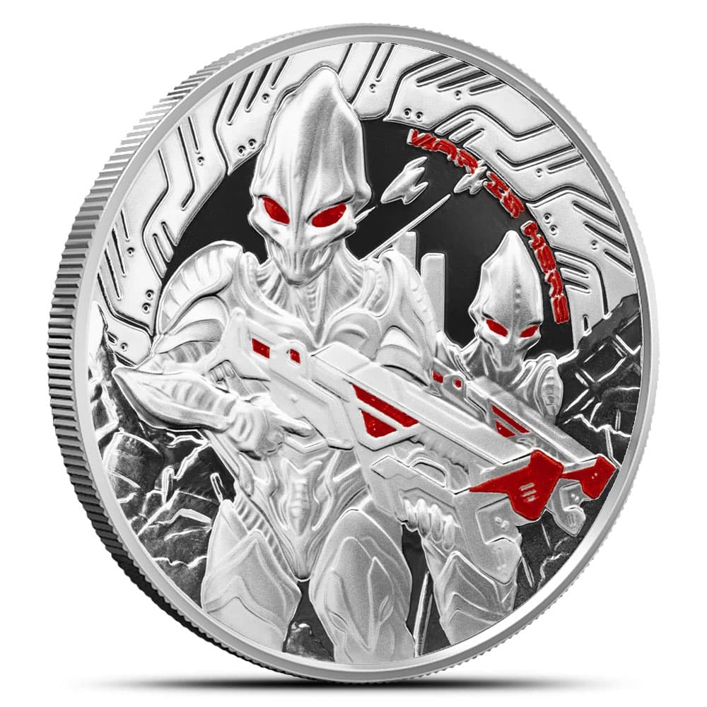 2024 1 oz Proof Colorized Samoa Silver Alien Coin (Box + CoA)