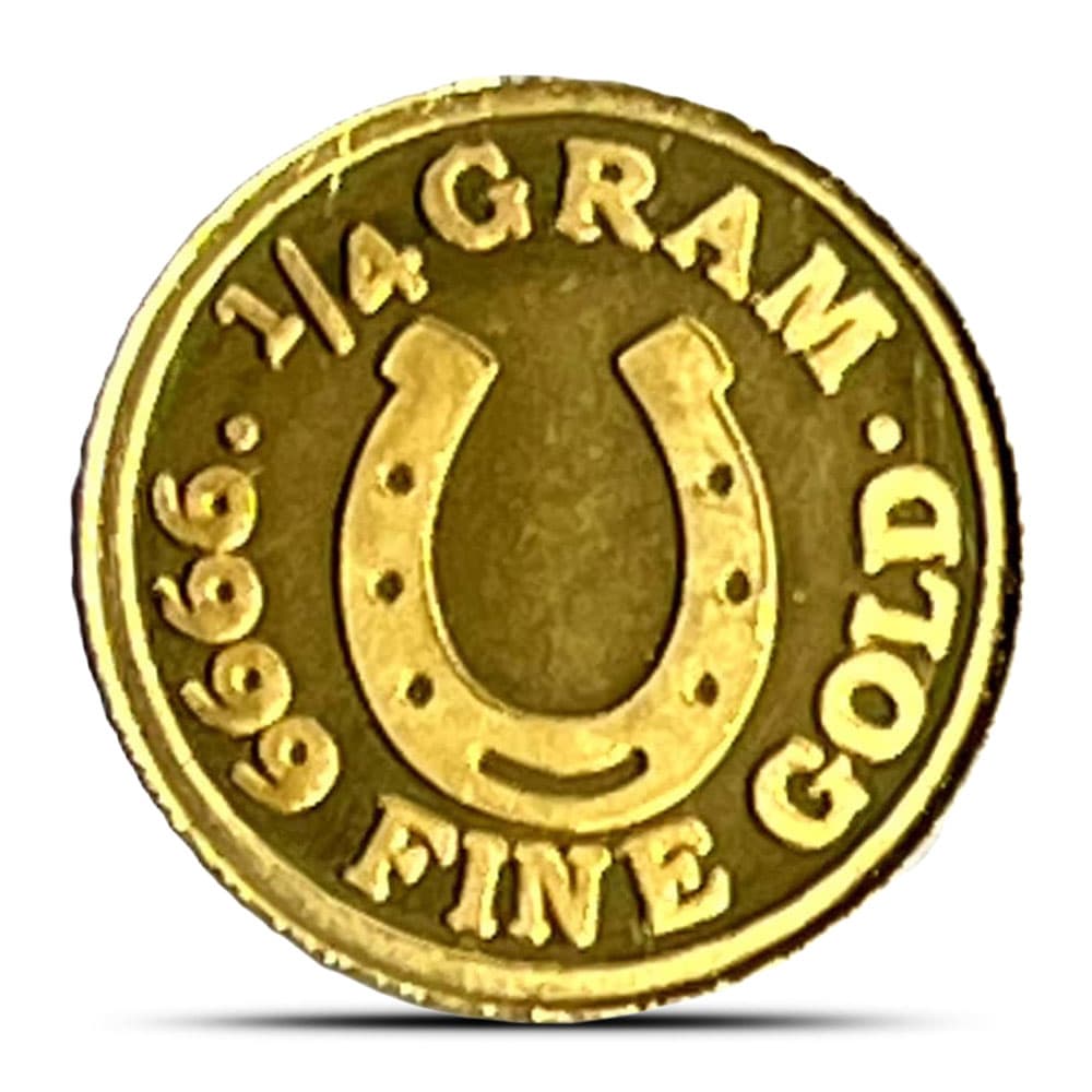1/4 Gram Monarch Horseshoe Gold Round (Capsule)