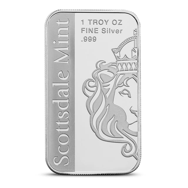 BullionMax 1 oz Colorized Scottsdale Vermont State Flag Silver Bar (New)