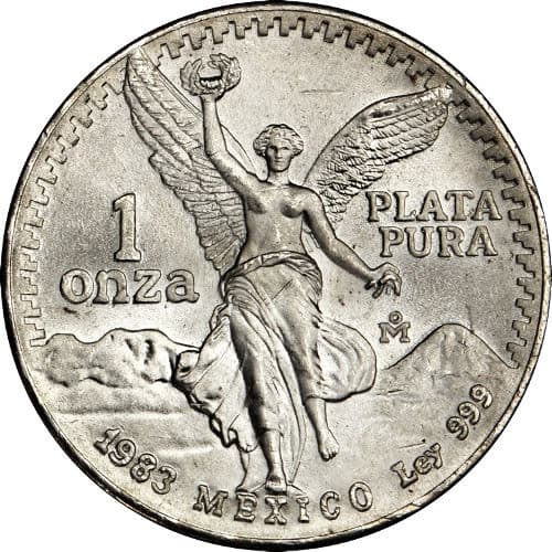 1983 1 oz Mexican Silver Libertad Coin