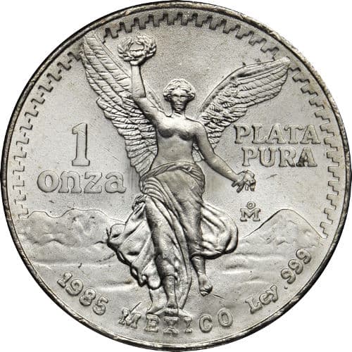 1985 1 oz Mexican Silver Libertad Coin