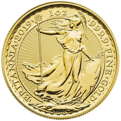 2019 1 oz British Gold Britannia Coin