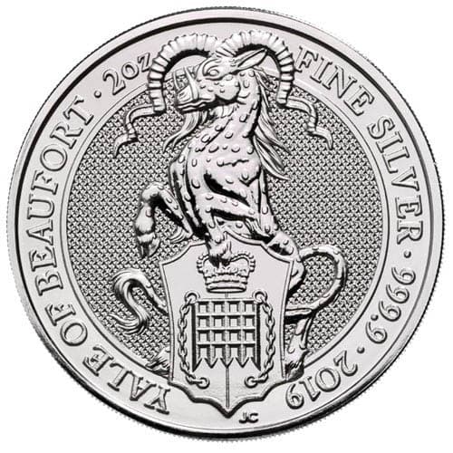 2019 2 oz British Silver Queen’s Beast Yale Coin