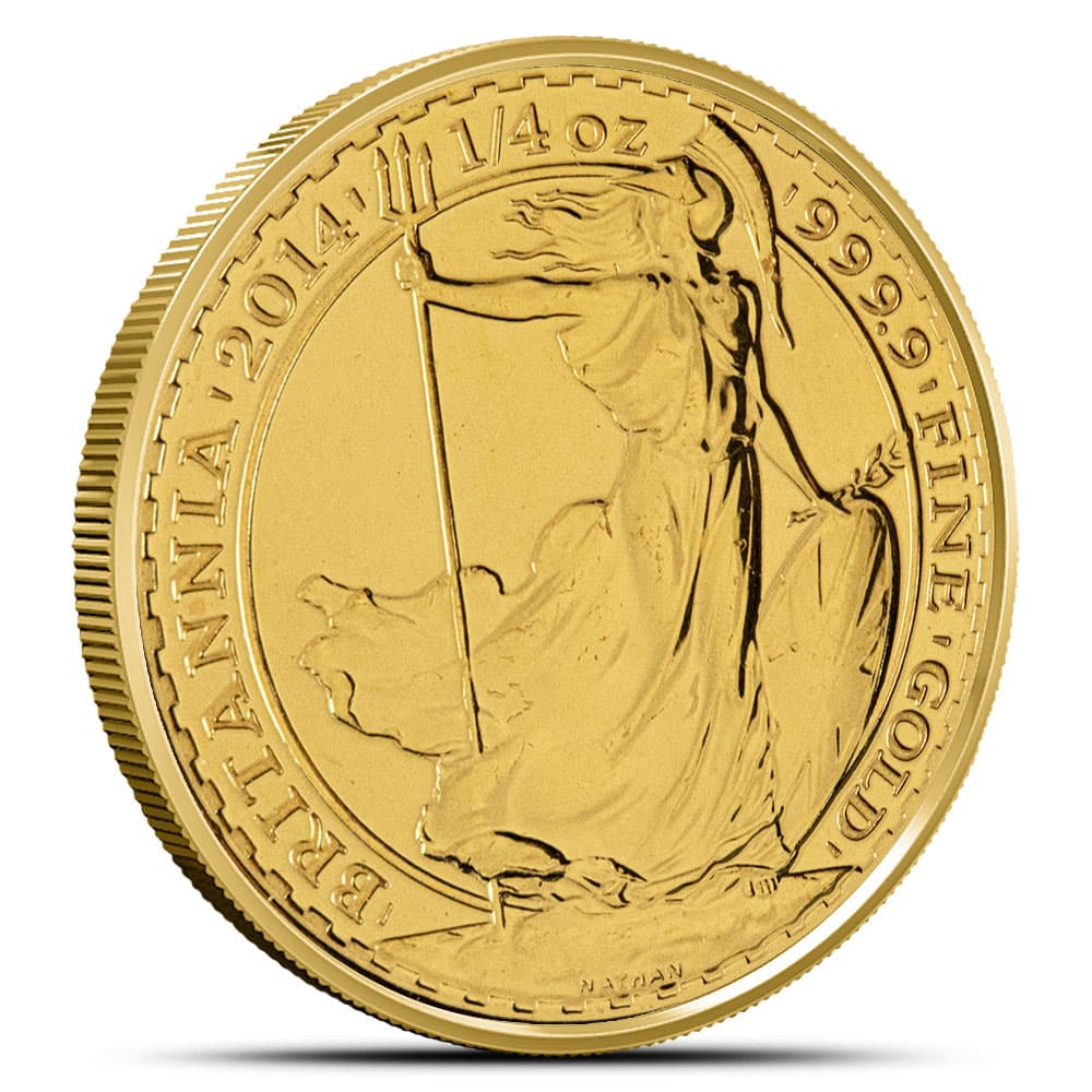 2014 1/4 oz British Gold Britannia Coin (BU)