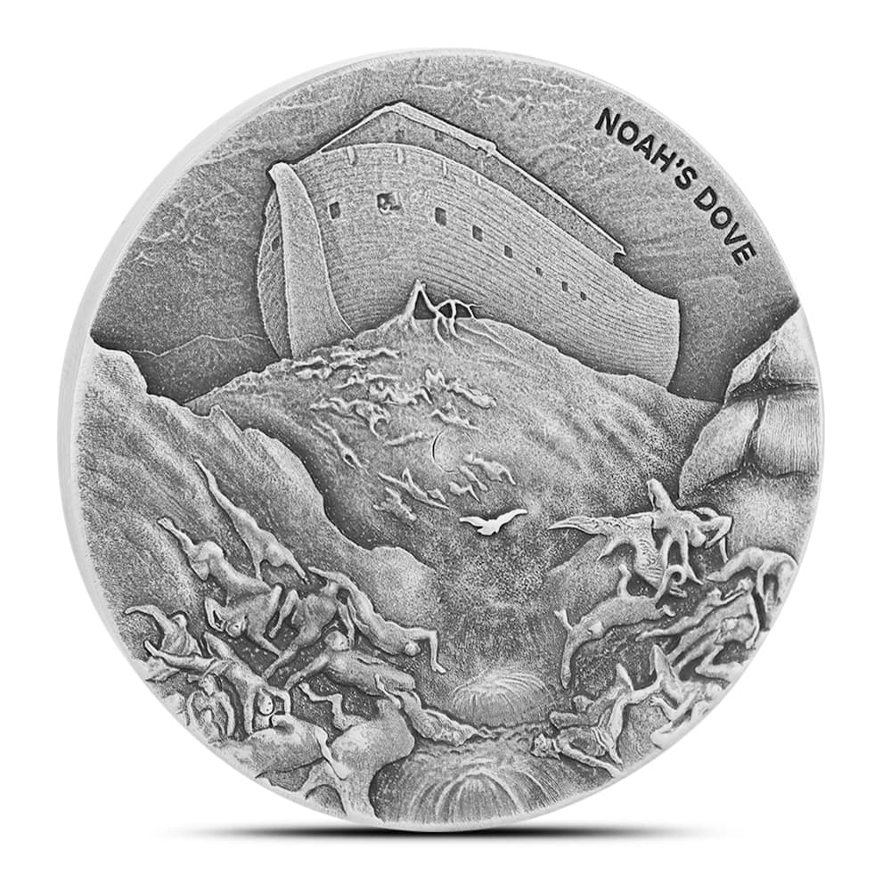 2018 2 oz Noah’s Dove Biblical Silver Coin Series