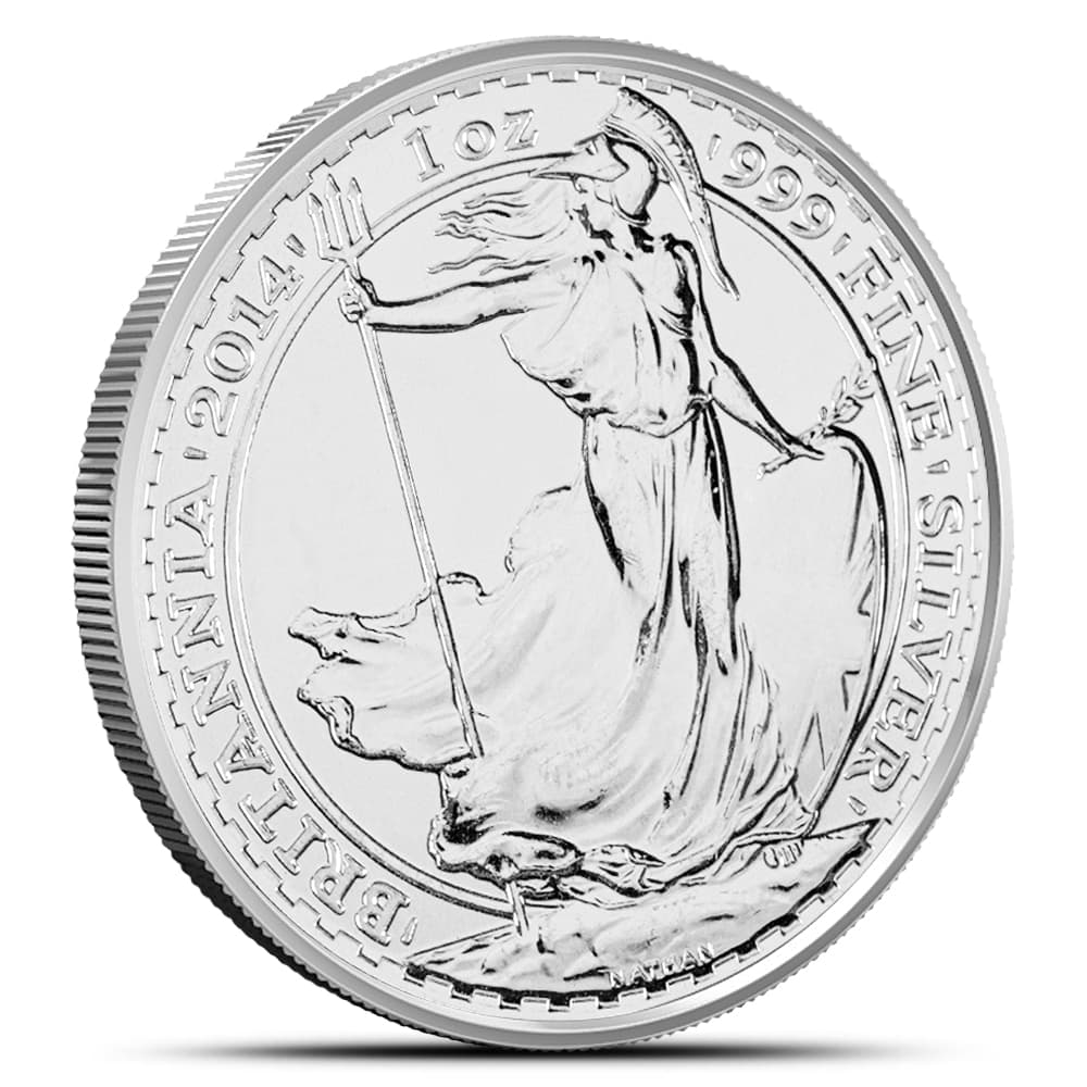 2014 1 oz British Silver Britannia Coin (BU)